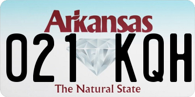 AR license plate 021KQH