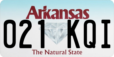 AR license plate 021KQI
