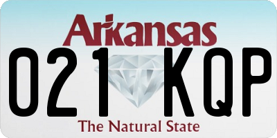 AR license plate 021KQP