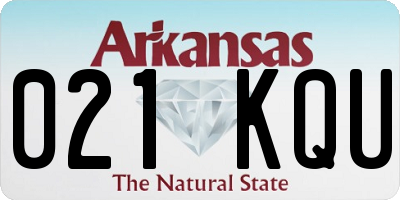 AR license plate 021KQU