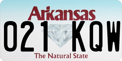AR license plate 021KQW