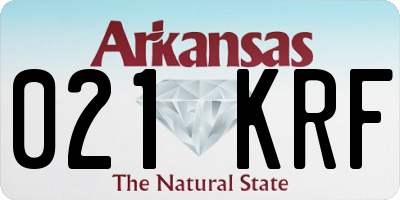 AR license plate 021KRF