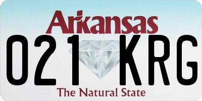 AR license plate 021KRG