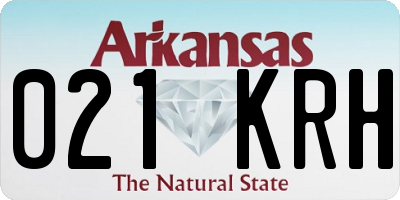 AR license plate 021KRH