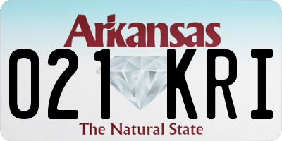 AR license plate 021KRI