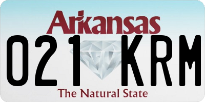 AR license plate 021KRM
