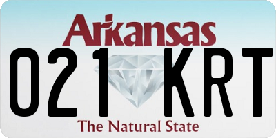 AR license plate 021KRT