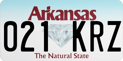 AR license plate 021KRZ