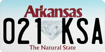 AR license plate 021KSA