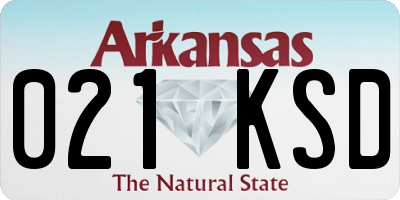 AR license plate 021KSD