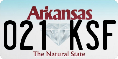 AR license plate 021KSF