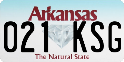 AR license plate 021KSG