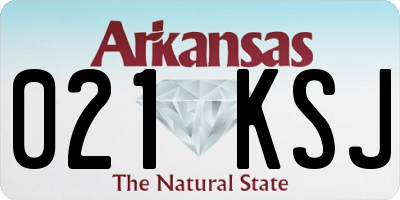 AR license plate 021KSJ