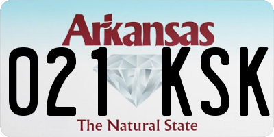 AR license plate 021KSK