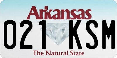 AR license plate 021KSM