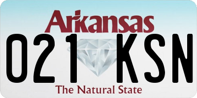 AR license plate 021KSN
