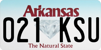 AR license plate 021KSU