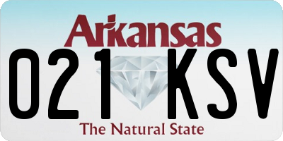 AR license plate 021KSV