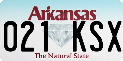 AR license plate 021KSX
