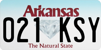 AR license plate 021KSY