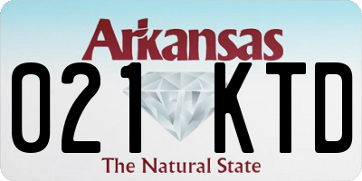 AR license plate 021KTD