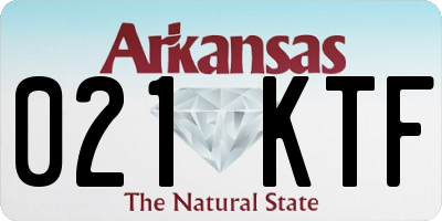 AR license plate 021KTF