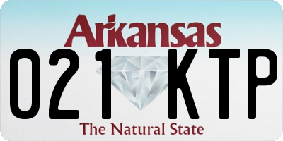 AR license plate 021KTP