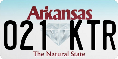 AR license plate 021KTR