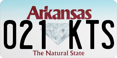 AR license plate 021KTS