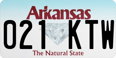 AR license plate 021KTW