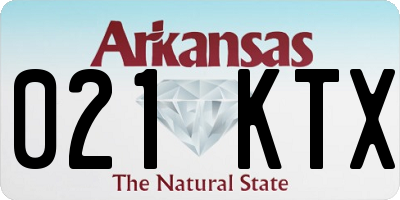 AR license plate 021KTX