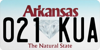 AR license plate 021KUA