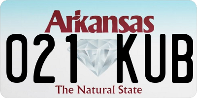 AR license plate 021KUB