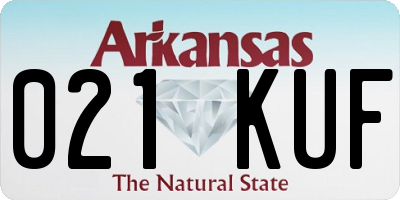 AR license plate 021KUF