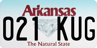 AR license plate 021KUG
