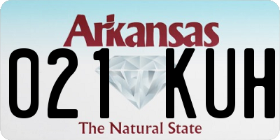 AR license plate 021KUH