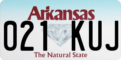 AR license plate 021KUJ
