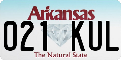 AR license plate 021KUL
