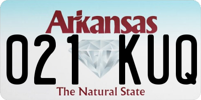 AR license plate 021KUQ