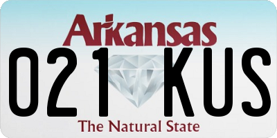 AR license plate 021KUS