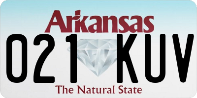 AR license plate 021KUV