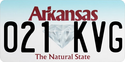 AR license plate 021KVG
