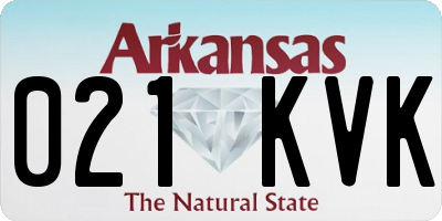 AR license plate 021KVK