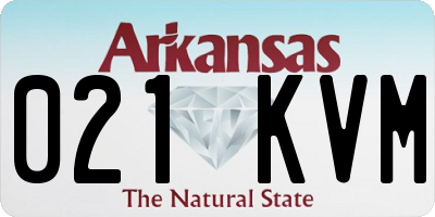AR license plate 021KVM