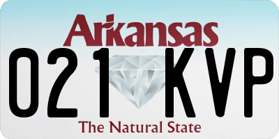 AR license plate 021KVP