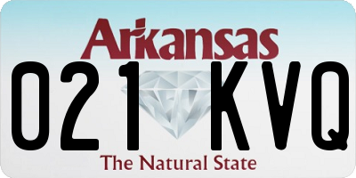 AR license plate 021KVQ