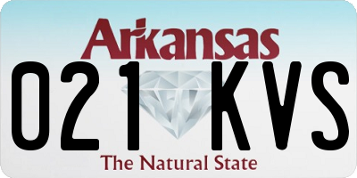 AR license plate 021KVS