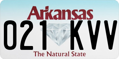 AR license plate 021KVV