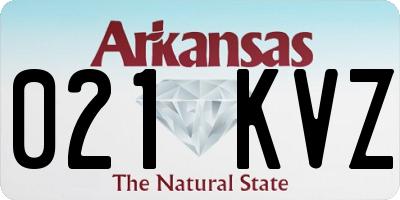AR license plate 021KVZ