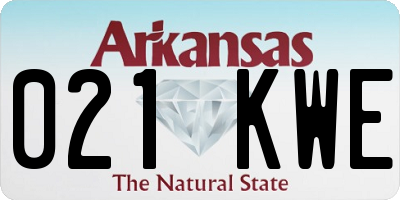 AR license plate 021KWE